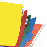 Heavy-Duty Plastic Dividers With Multicolor Tabs And White Labels , 8-Tab, 11 X 8.5, Assorted, 1 Set