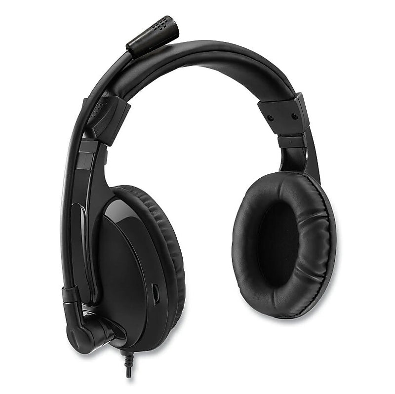 Adesso Xtream H5 Binaural Over The Head Multimedia Headset with Mic, Black (ADEXTREAMH5)