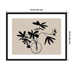 Amanti Art Beige Etchings III Poster by Urban Road Wood Framed Wall Art Print, 33" x 26" (A42675547894)