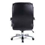 Alera®,  Maxxis Series Big and Tall Leather Chair, Black/Chrome