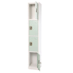 AdirOffice 72" 4-Tier Misty Green Storage Locker (ADI629-204-MGRN)