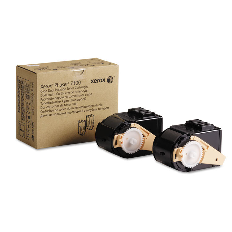 106r02602 Toner, 9,000 Page-Yield, Cyan, 2/pack