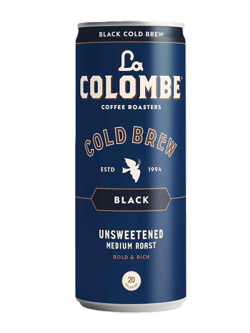La Colombe Caffeinated Cold Brew Coffee, Black, Medium Roast, 11 oz., 12/Carton (PPPURC1205)