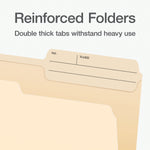 Pendaflex File Folder, 1-Tab, Right Position, Letter Size, Manila, 100/Box (1007078)