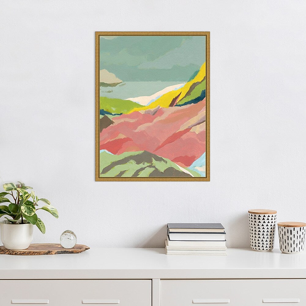 Amanti Art Candy Coast II (Mountains) by Jacob Green Framed Canvas Wall Art Print, 18" x 24" (A42675339717)