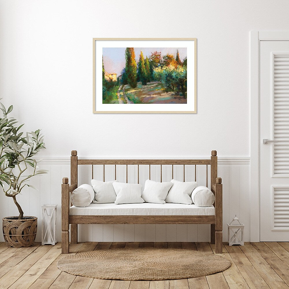 Amanti Art Villa Landscape by Christine Debrosky Wood Framed Wall Art Print, 41" x 30" (A42675643496)