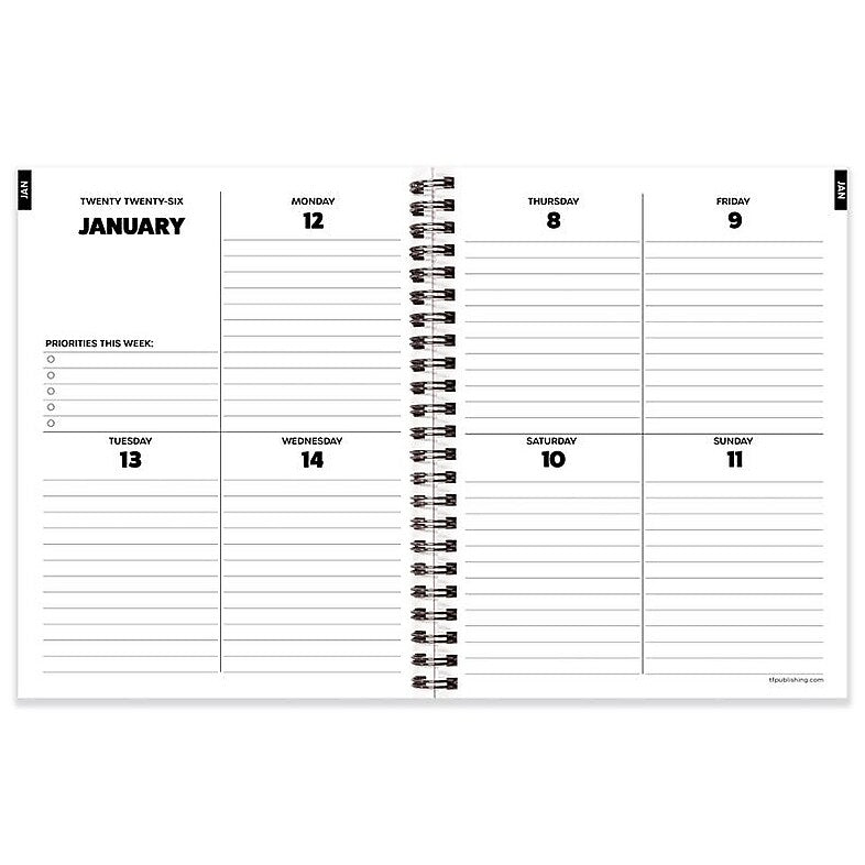 2026 TF Publishing Sesame Street 6.5" x 8" Weekly & Monthly Student Planner, Paperboard Cover, Multicolored (26-9236)