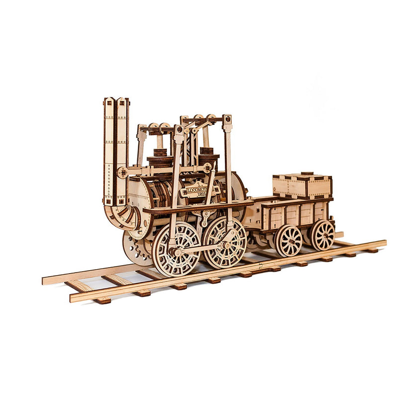 EWA Eco-Wood-Art Locomotive 3D Wooden STEM Construction Kit, 325 Pieces/Set (AVRAV0523404)