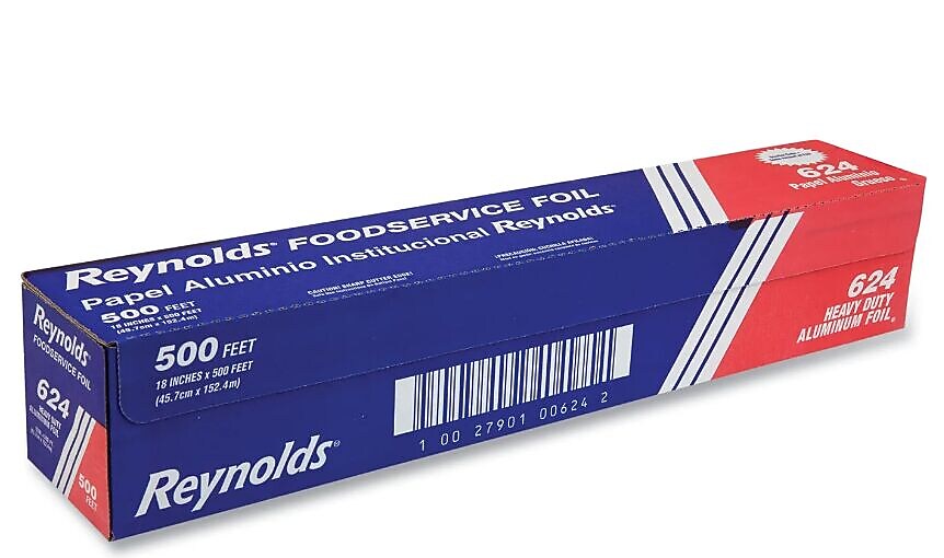 Reynolds Wrap Heavy Duty Aluminum Foil Roll, 500 ft L x 18" W (RFP624)