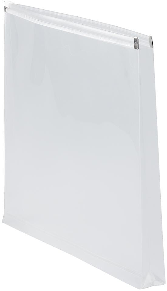 JAM Paper Premium Plastic Document File, 1 Pocket, Letter, Clear, 3/Pack (218Z1clx3)