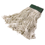 Super Stitch Blend Mop Heads, Cotton/synthetic, White, Medium, 6/carton