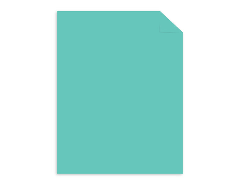Astrobrights Punchy Pastels 65 lb. Cardstock Paper, 8.5" x 11", Breezy Blue, 100 Sheets/Pack (91784)