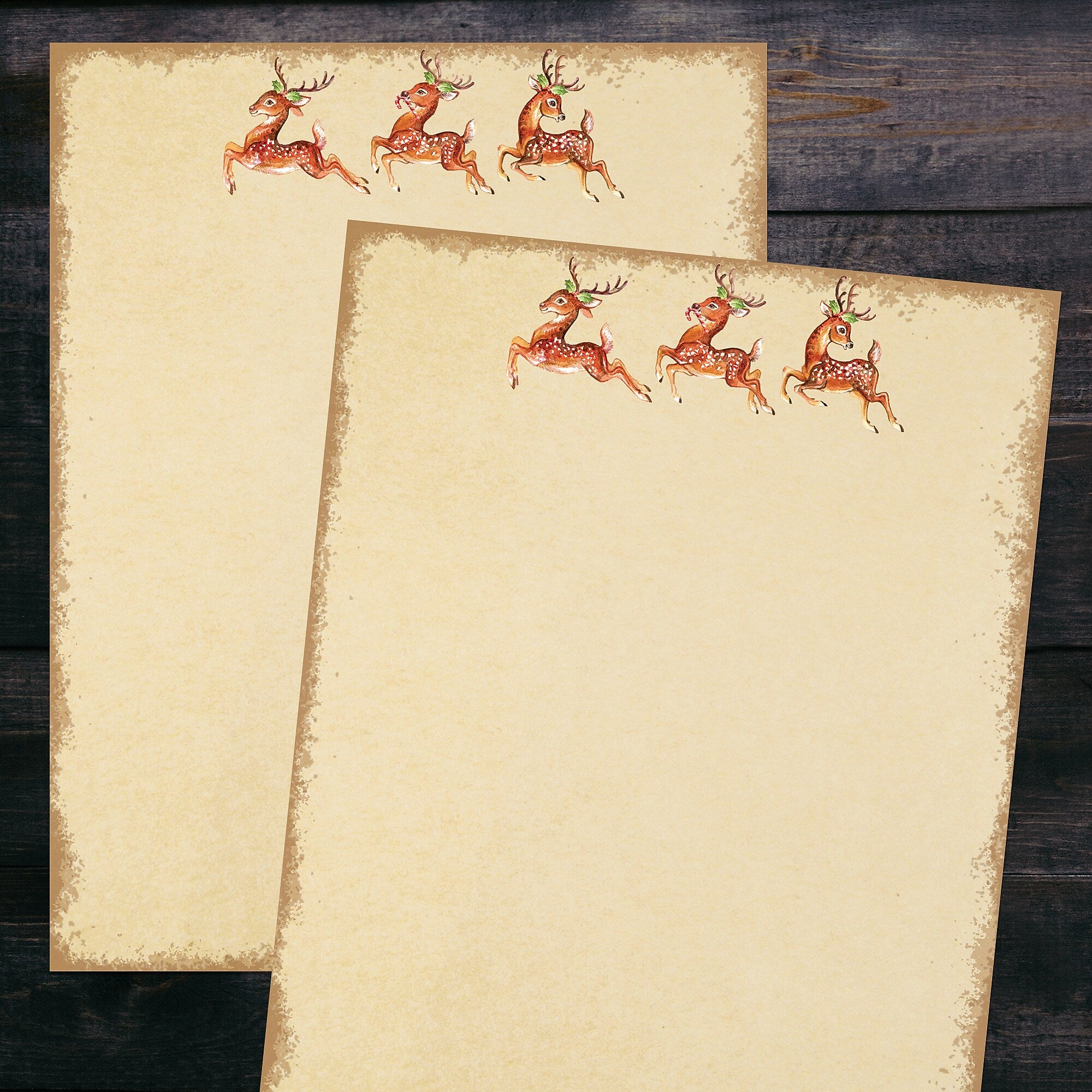 Great Papers! Holiday Stationery Letterhead Classic Reindeer, Multicolor, 50 sheets (2024036)