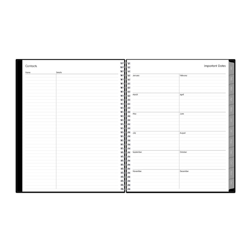 2026 Blue Sky Enterprise 8.5" x 11"  Weekly & Monthly Planner, Plastic Cover, Black (111288-26)