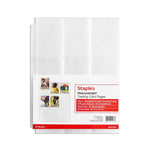 Staples Heavy Weight Trading Card Pages, 8.5" x 11", Clear, 50/Pack (51511)