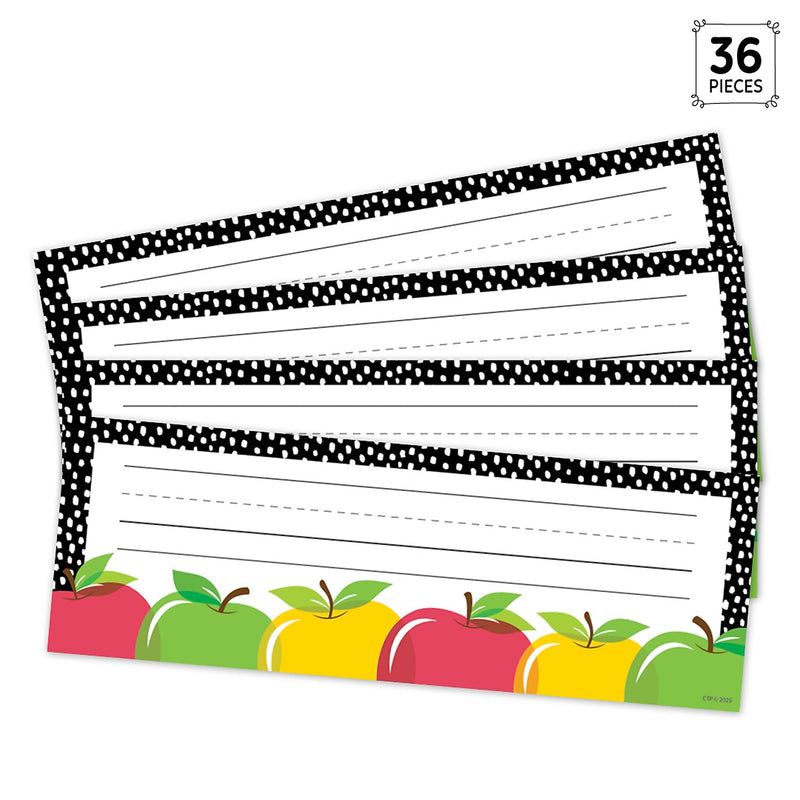 Creative Teaching Press Apple Time School Name Plates, 9.5" x 3.25", 36/Pack, 3 Packs/Bundle (CTP11029-3)
