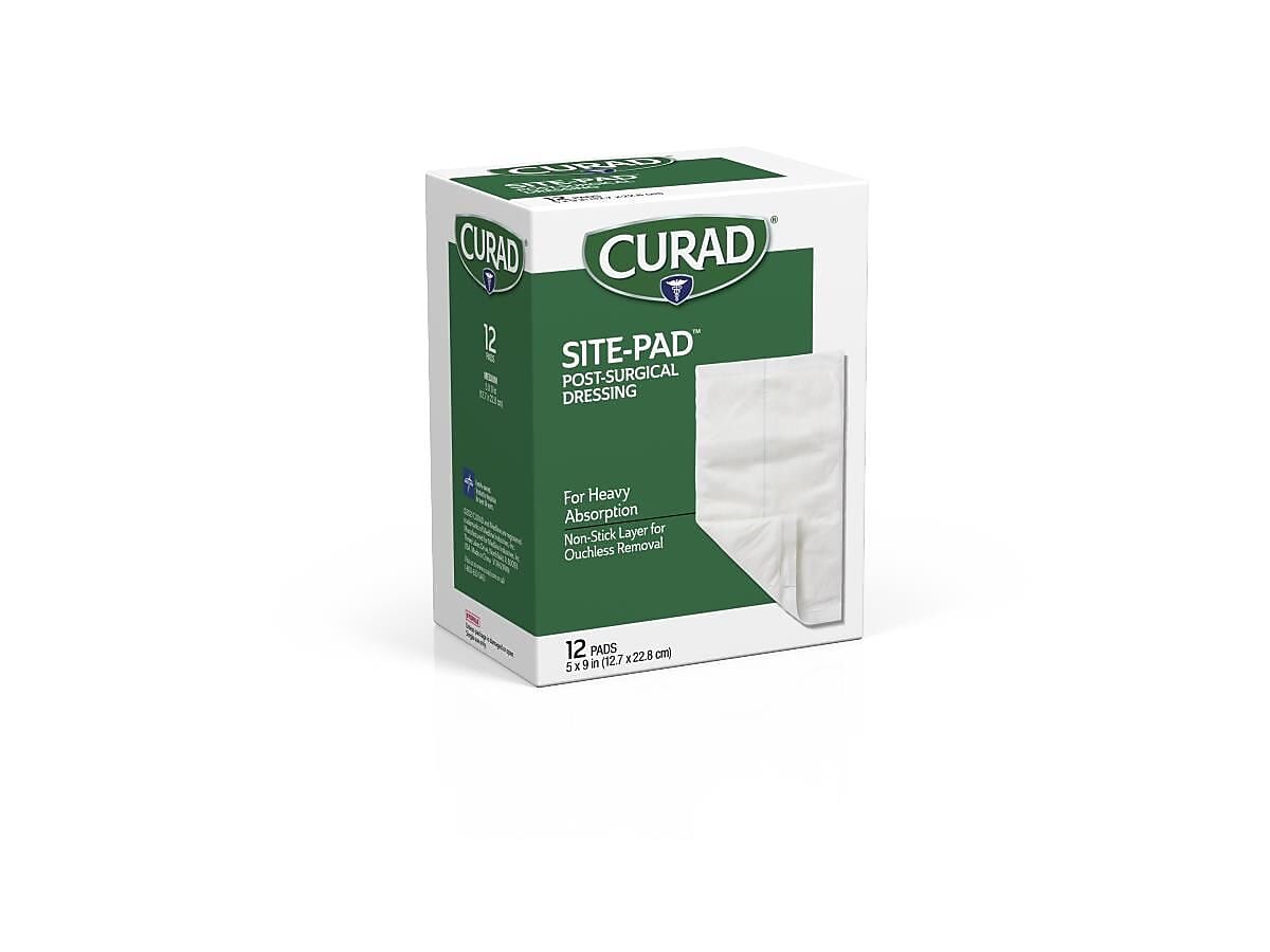 Curad Site-Pad 5" Sterile Post-Surgical Dressing, 12/Carton (CUR21450NRB)