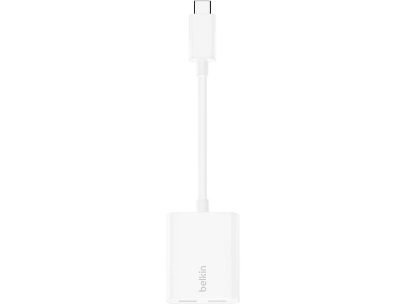 Belkin RockStar USB-C to USB-C Audio Adapter, White (F7U081btWH)