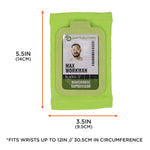 Ergodyne Squids 3388 Armband ID Badge Holder, Lime (19962)