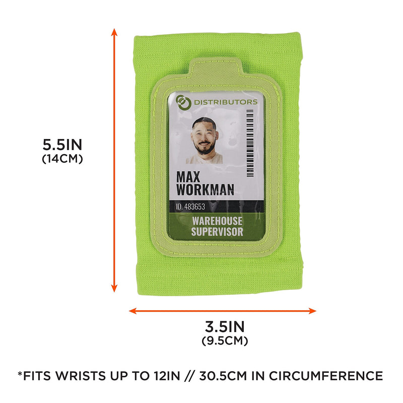 Ergodyne Squids 3388 Armband ID Badge Holder, Lime (19962)