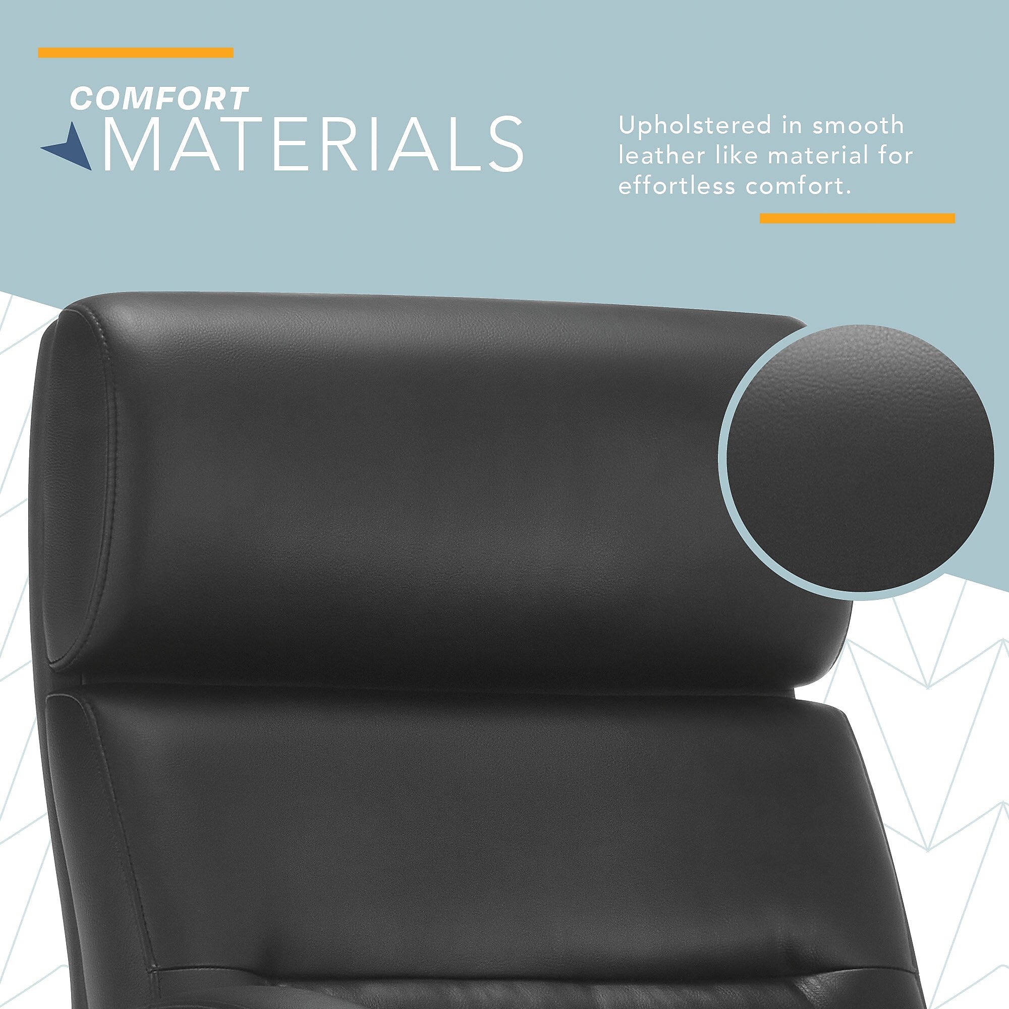 Click365 Classic Ergonomic Bonded Leather Swivel Executive Chair, Black (CCHR10022B)