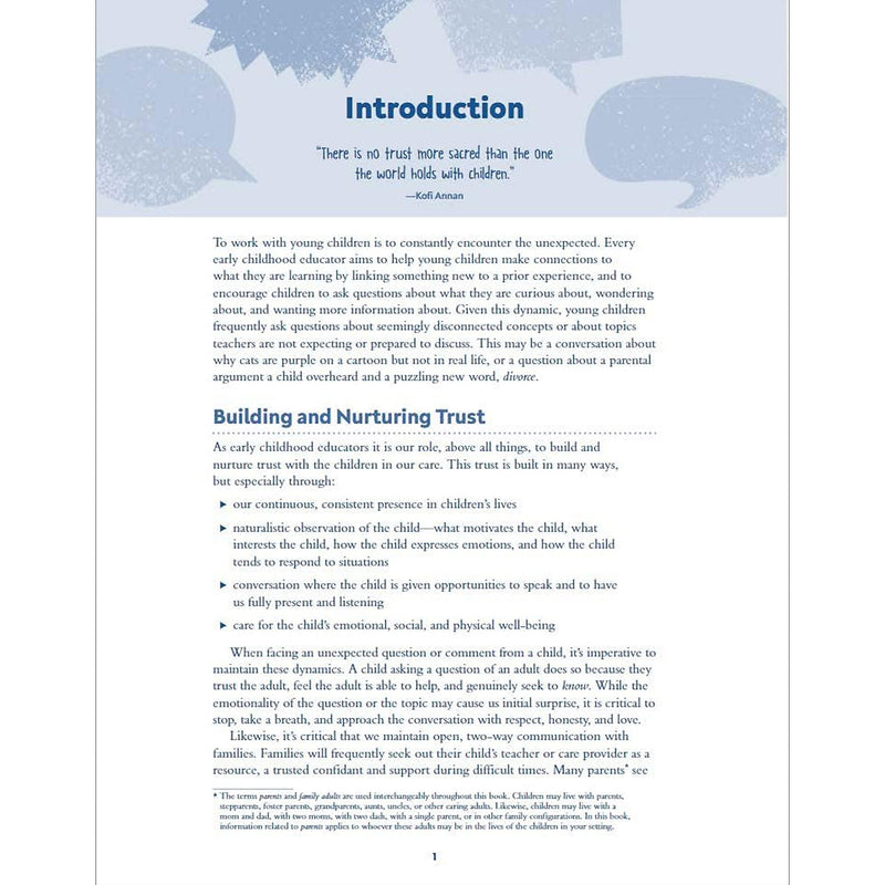 Free Spirit Publishing Big Conversations with Little Children: Addressing Questions, Worries, and Fears (SEP899068)