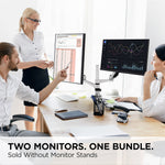 ViewSonic Dual Pack Head-Only 24" 60Hz LCD Monitor, Black (VG2448A-2_H2)
