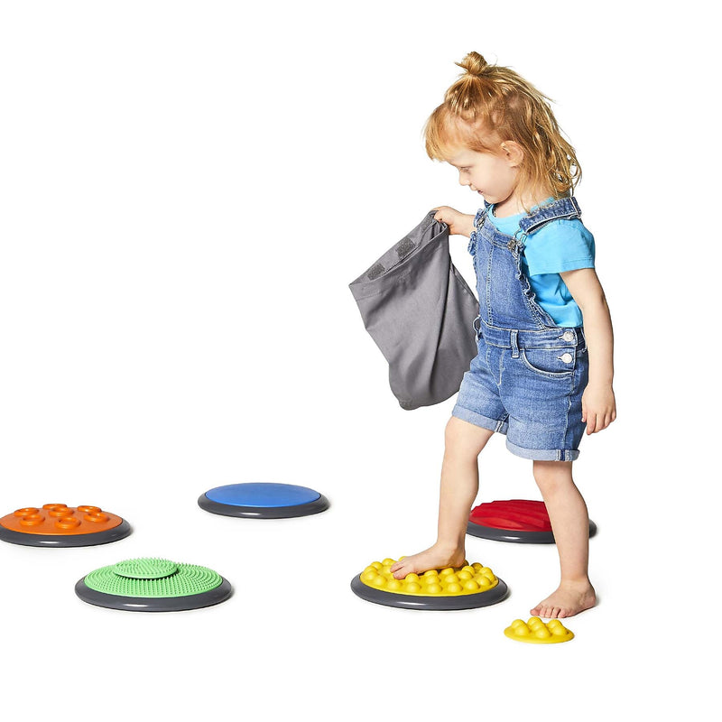 Gonge Tactile Discs, Assorted Colors, 5/Set