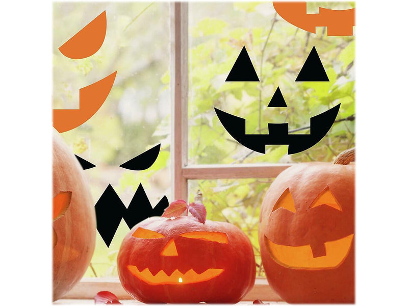 RoomMates Pumpkin Faces Contemporary Wall Decal Set, Holiday (RMK4691SCS)
