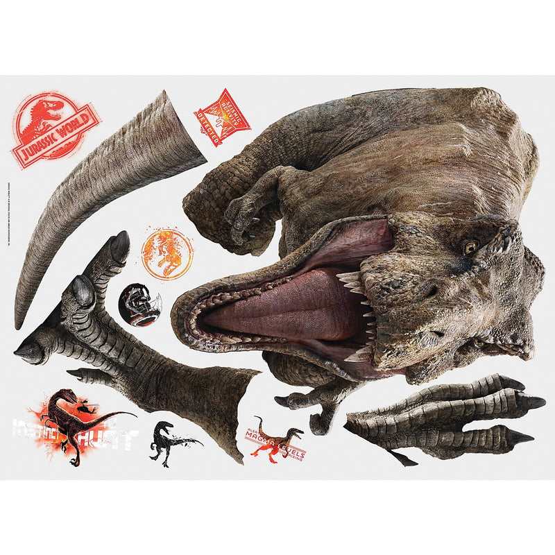 York Wallcoverings Jurassic World 2 T-Rex Children's Decals, Music, Movies & TV (RMK3797SLM)