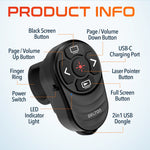 Delton P48 2.4GHz Wireless Presentation Finger Laser Pointer, Black (DLP48)