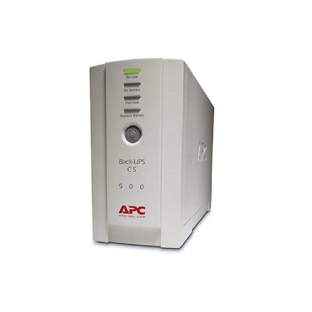 APC Back-UPS 500VA 6-Outlet Battery Backup and Surge Protector, Beige (BK500)