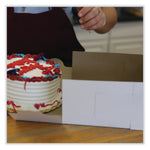 SCT Bakery Boxes, Standard, 9 x 9 x 4, White, Paper, 200/Carton