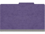 Medical Arts Press Pressboard Classification Folder, 1 Divider, 2" Expansion, Legal Size, Purple, 10/Box (DV-T52-14-3PRP)