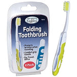 Naturally by Kingsley Folding Travel Toothbrush, 2/Pack (TB-95)