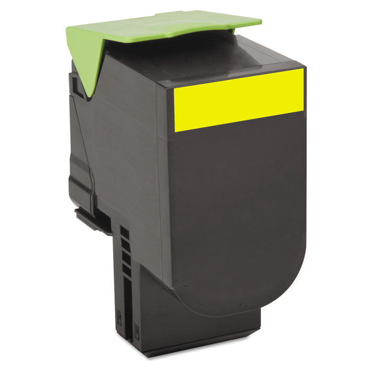 80c10y0 Return Program Toner, 1,000 Page-Yield, Yellow