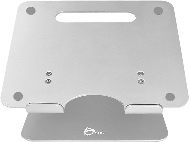 SIIG Adjustable Aluminum Stand for Laptops and Macbooks, Silver (CE-MT2C12-S1)
