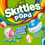 SKITTLES POP'd Sour Freeze Dried Candy, Assorted Flavors, 5.5 oz. (471767)