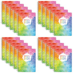 2025-2026 Global Printed Products Rainbow Watercolors 8.5" x 11" Academic Year Planner, Paperboard Cover, Multicolored, 20/Pack