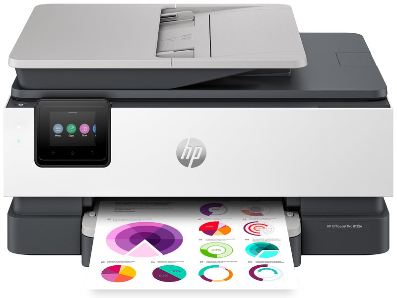 HP OfficeJet Pro 8125e Wireless Color All-in-One Printer, Print, Scan, Copy, Best for Home Office, 3 Months FREE Ink (405T6A)