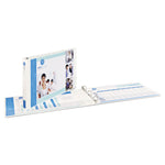 Heavy-Duty View Binders, 3 Rings, 1" Capacity, 11 X 17, White