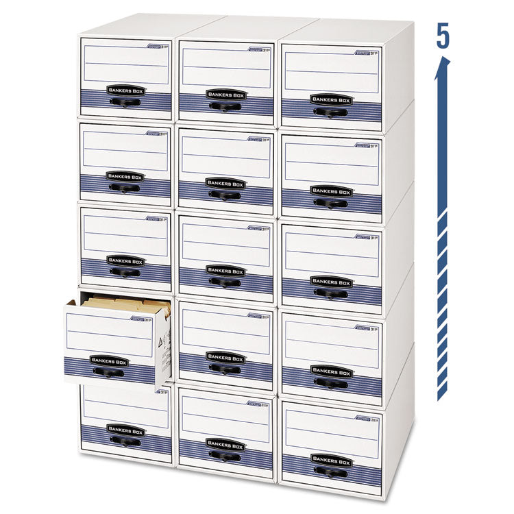 Stor/drawer Steel Plus Extra Space-Savings Storage Drawers, 10.5" X 25.25" X 5.25", White/blue, 12/carton