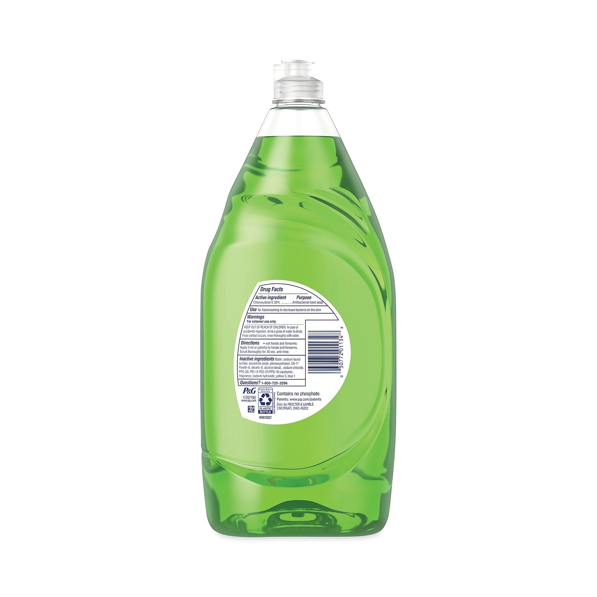Dawn Ultra Antibacterial Dishwashing Liquid, Apple Blossom Scent, 38 oz Bottle, 8/Carton (PGC01134)