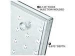 Azar Pegboard 10-Pocket Wall Brochure Holder, 24" x 24", Clear (700680)