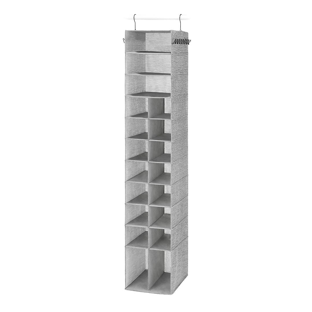 Whitmor Hanging Shoe and Accessory Organizer, Gray (5455-8111)