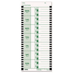 Time Clock Cards For Lathem Time 800p, One Side, 4 X 9, 100/pack