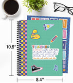 Carson Dellosa Education We Stick Together Teacher Planner, 128 pages, 116 stickers (CDP105050)