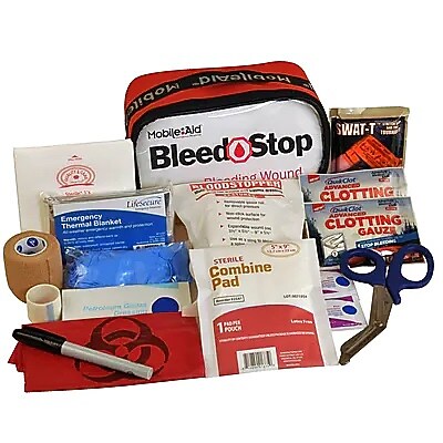 MobileAid BleedStop Immediate Response Bleeding Control & Gunshot Wound 2-Person Bleeding Control Kit (32712)
