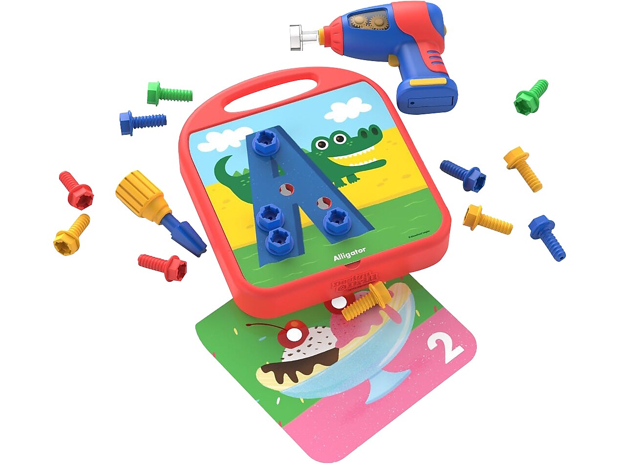 Educational Insights Design & Drill ABCs & 123s, Multicolor, Ages 3+ (4113)