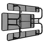 Global Industrial 8' Rectangular Picnic Table, Expanded Metal, Black (277153BK)